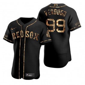 Boston Red Sox Alex Verdugo Nike X Renzo Cardoni Black Python Skin Authentic Jersey