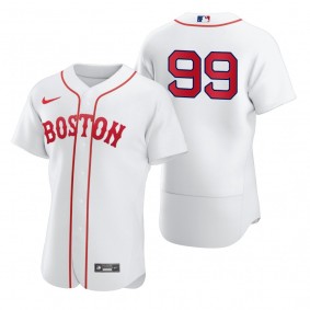 Men's Boston Red Sox Alex Verdugo White 2021 Patriots' Day Authentic Jersey