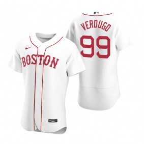 Men's Boston Red Sox Alex Verdugo Nike White Authentic 2020 Alternate Jersey