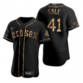 Boston Red Sox Chris Sale Nike X Renzo Cardoni Black Python Skin Authentic Jersey