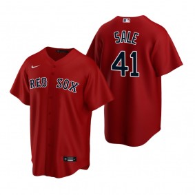 Boston Red Sox Chris Sale Nike Red Replica Alternate Jersey
