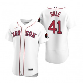Chris Sale Boston Red Sox White Authentic Jerry Remy Jersey