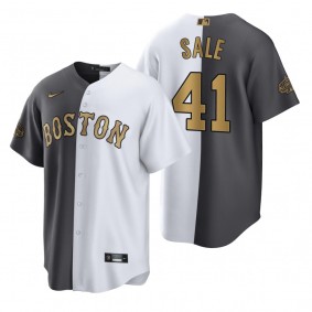 Boston Red Sox Chris Sale White Charcoal 2022 MLB All-Star Game Split Jersey