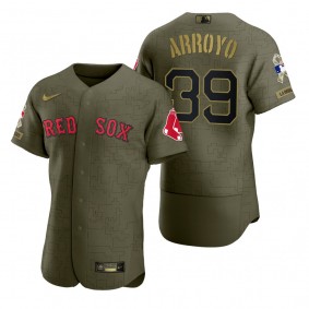 Boston Red Sox Christian Arroyo Green 2021 Salute to Service Digital Camo Jersey