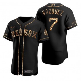 Boston Red Sox Christian Vazquez Nike X Renzo Cardoni Black Python Skin Authentic Jersey