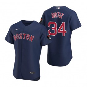 Boston Red Sox David Ortiz Navy Jerry Remy Authentic Jersey