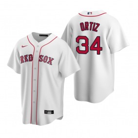 Men's Boston Red Sox David Ortiz Nike White Replica Home Jersey