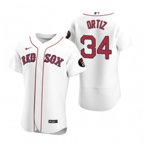 David Ortiz Boston Red Sox White Authentic Jerry Remy Jersey