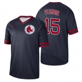 Boston Red Sox Dustin Pedroia Navy Cooperstown Collection Legend Jersey