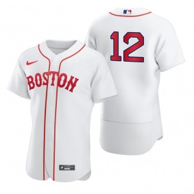 Men's Boston Red Sox Ellis Burks White 2021 Patriots' Day Authentic Jersey