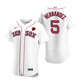 Boston Red Sox Enrique Hernandez White 2021 Memorial Day Authentic Jersey