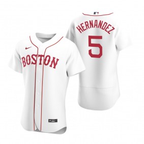 Men's Boston Red Sox Enrique Hernandez Nike White Authentic Alternate Jersey