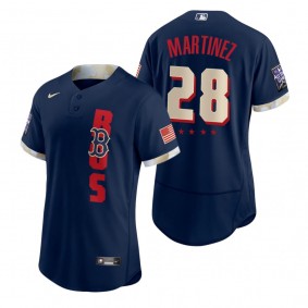 Men's Boston Red Sox J.D. Martinez Navy 2021 MLB All-Star Game Authentic Jersey