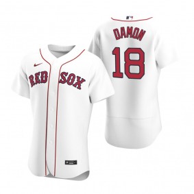 Boston Red Sox Johnny Damon Nike White Retired Player Authentic Jersey