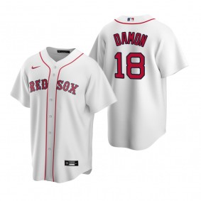Boston Red Sox Johnny Damon Nike White Retired Player Replica Jersey