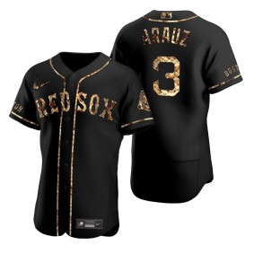 Boston Red Sox Jonathan Arauz Nike X Renzo Cardoni Black Python Skin Authentic Jersey