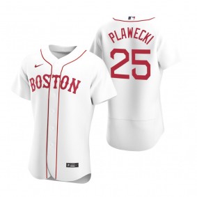 Men's Boston Red Sox Kevin Plawecki Nike White Authentic 2020 Alternate Jersey