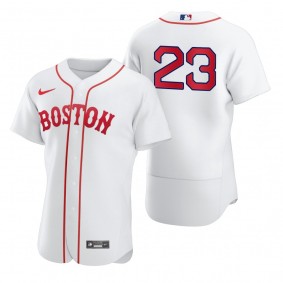 Men's Boston Red Sox Luis Tiant White 2021 Patriots' Day Authentic Jersey