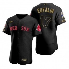Boston Red Sox Nathan Eovaldi All Black 2021 Salute to Service Jersey