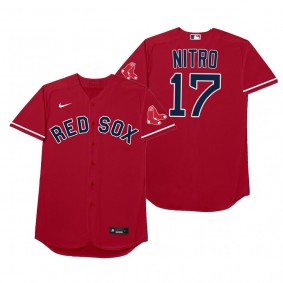 Boston Red Sox Nathan Eovaldi Nitro Red 2021 Players' Weekend Nickname Jersey