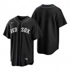 Boston Red Sox Nike Black White Replica Jersey