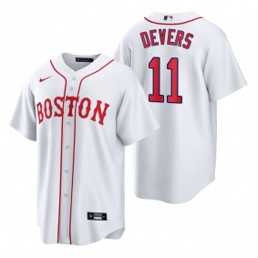 Boston Red Sox Rafael Devers White 2021 Patriots' Day Replica Jersey