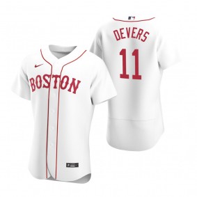 Men's Boston Red Sox Rafael Devers Nike White Authentic 2020 Alternate Jersey