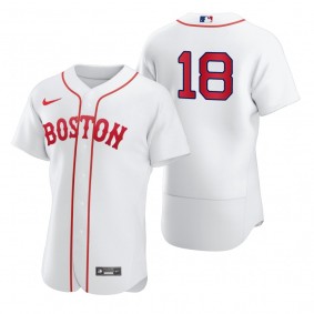 Men's Boston Red Sox Shane Victorino White 2021 Patriots' Day Authentic Jersey