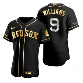 Boston Red Sox Ted Williams Nike Black Golden Edition Authentic Jersey