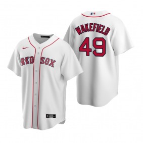 Boston Red Sox Tim Wakefield Nike White Retired Player Replica Jersey