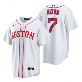 Boston Red Sox Trot Nixon White 2021 Patriots' Day Replica Jersey