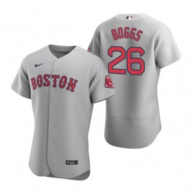Men's Boston Red Sox Wade Boggs Nike Gray Authentic Road Jersey