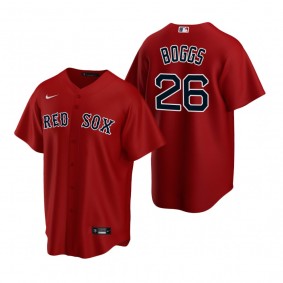 Boston Red Sox Wade Boggs Nike Red Replica Alternate Jersey