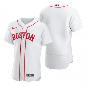 Men's Boston Red Sox White 2021 Patriots' Day Authentic Jersey