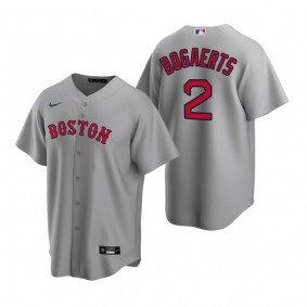 Men's Boston Red Sox Xander Bogaerts Nike Gray Replica Road Jersey