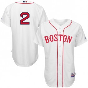 Male Boston Red Sox #2 Xander Bogaerts White 6300 Player Jersey
