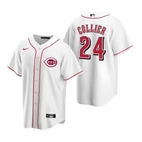 Cincinnati Reds Cam Collier White 2022 MLB Draft Home Replica Jersey