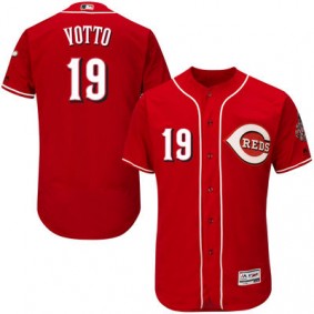 Male Cincinnati Reds Joey Votto #19 Red Collection Flexbase Player Jersey
