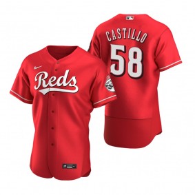 Cincinnati Reds Luis Castillo Nike Scarlet Authentic Alternate Jersey