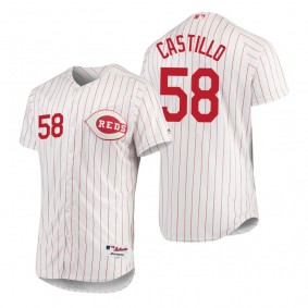 Luis Castillo Reds White Red 1978 Turn Back the Clock Home Authentic Jersey