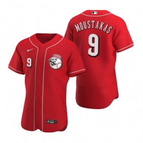 Men's Cincinnati Reds Mike Moustakas Nike Scarlet Authentic 2020 Alternate Jersey