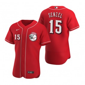 Men's Cincinnati Reds Nick Senzel Nike Scarlet Authentic 2020 Alternate Jersey