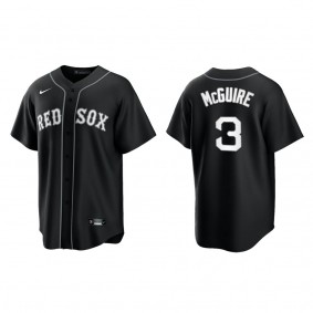 Red Sox Reese McGuire Black White Replica Official Jersey