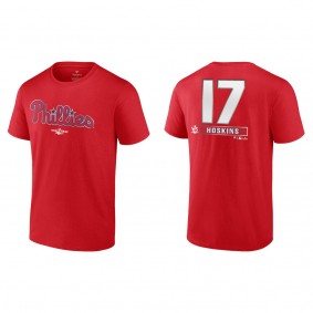 Rhys Hoskins Philadelphia Phillies Red 2022 World Series T-Shirt