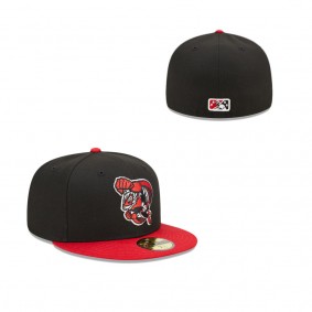 Men's Richmond Flying Squirrels Black Red Marvel x Minor League 59FIFTY Fitted Hat
