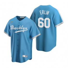 Los Angeles Dodgers Robbie Erlin Nike Light Blue Cooperstown Collection Alternate Jersey