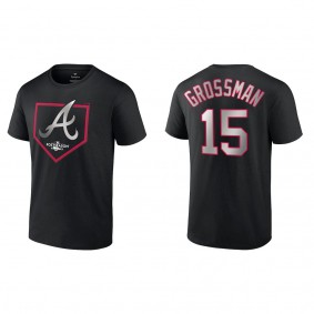 Robbie Grossman Atlanta Braves Fanatics Branded Black 2022 Postseason Around the Horn T-Shirt