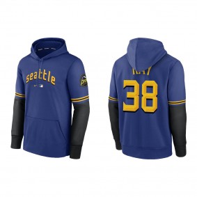 Robbie Ray Seattle Mariners Royal 2023 City Connect Pregame Performance Pullover Hoodie