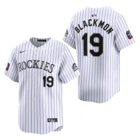 Men's Colorado Rockies Charlie Blackmon White 2024 MLB World Tour Mexico City Series Home Limited Player Jersey