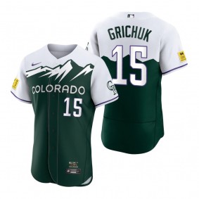 Men's Colorado Rockies Randal Grichuk Green 2022 City Connect Authentic Jersey